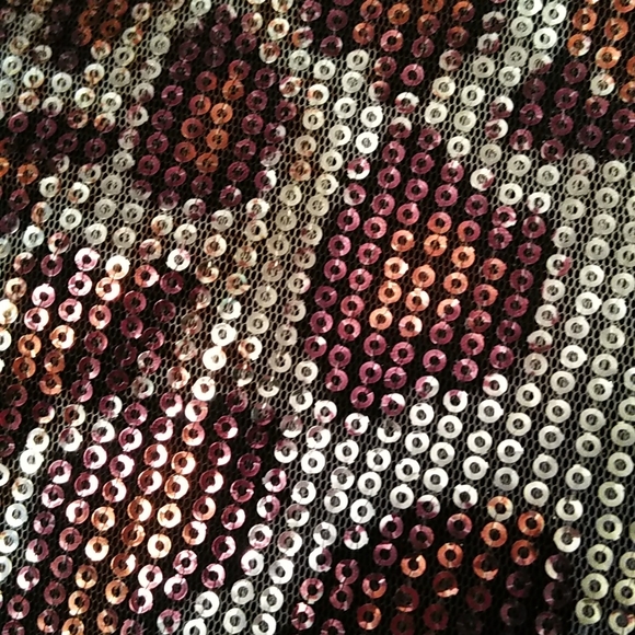 Oleg Cassini Mini Sequin Top - Picture 5 of 11